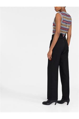 Herringbone Wool Pleated Trousers MAISON MARGIELA | SI0KA0005S60307900